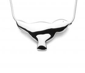 Lil Birdy - Handmade Sterling Silver Pendant by Purplefish Designs