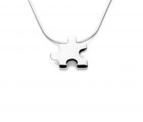 Jigsaw - Handmade Sterling Silver Pendant by Purplefish Designs