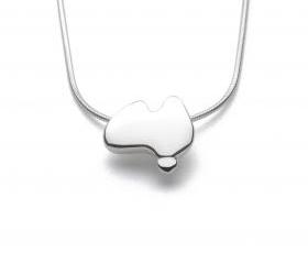 Lil Aussie - Handmade Sterling Silver Pendant by Purplefish Designs